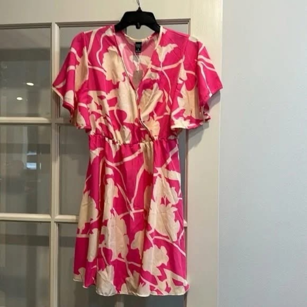 Emory Rose Pink and White Floral Dress